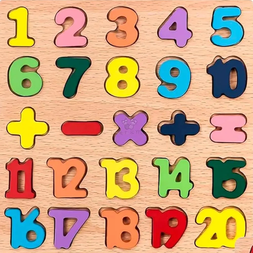 Trinkets & More 123 Numbers Puzzles Game Learning Board  Maths Toy for Toddlers Preschoolers Early Educational 2+ Years 