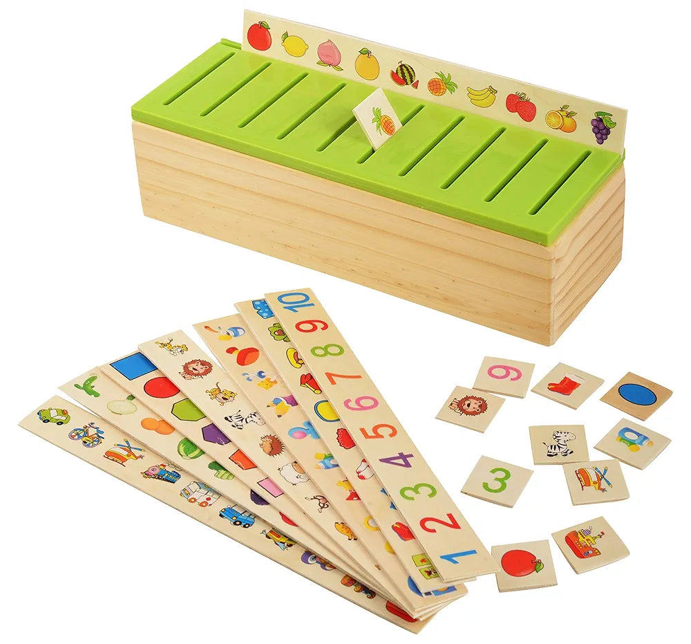 Trinkets & More Knowledge Classification Box  Puzzles Brain Teaser 80 Pieces Educational Toys Kids 3+ Years.