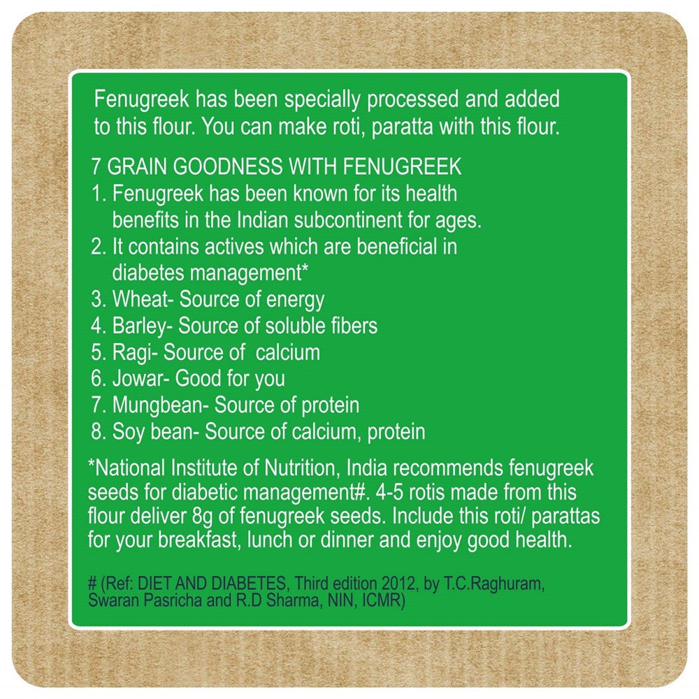24 Mantra Organic 7 Grain Methi Atta-1kg