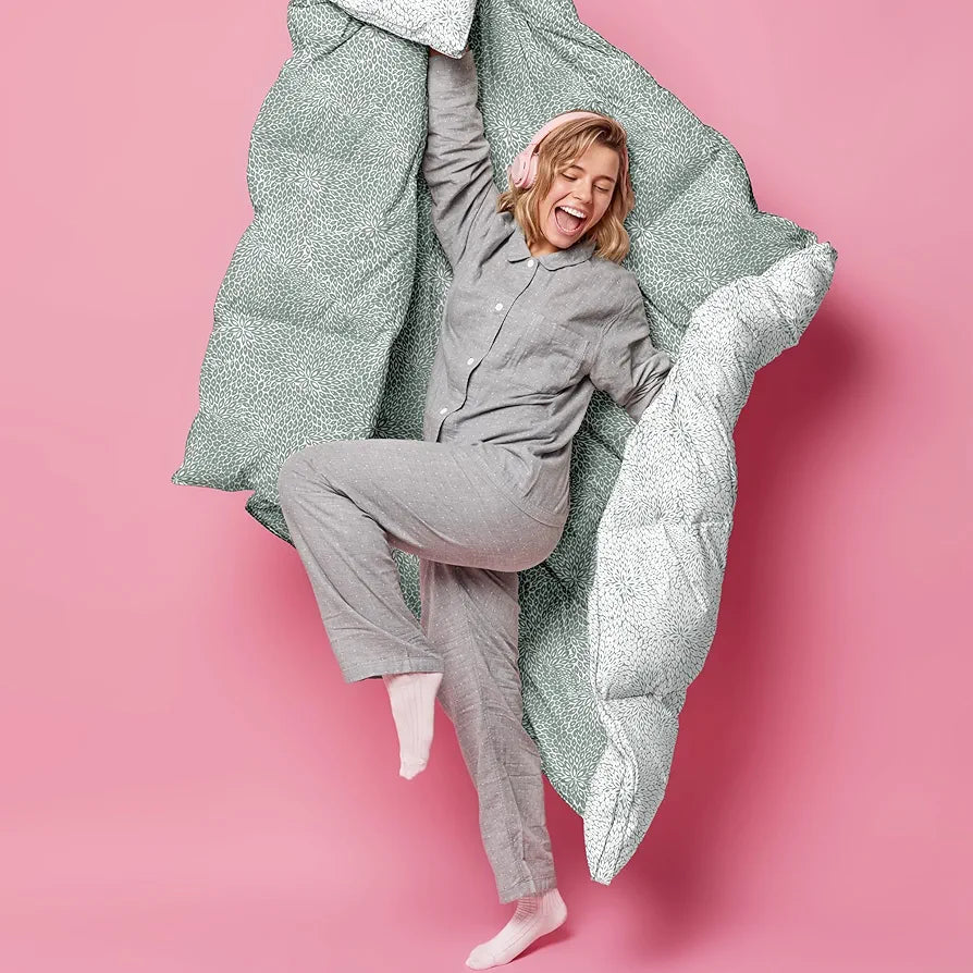 Divine Casa 120 GSM Microfiber Single Bed Comforter Soft & Lightweight Reversible AC Blanket Colour Slate Grey