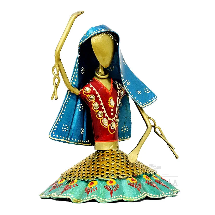 Kraftskala Set of 3 Kalbeliya Dancers Metal Decor Items