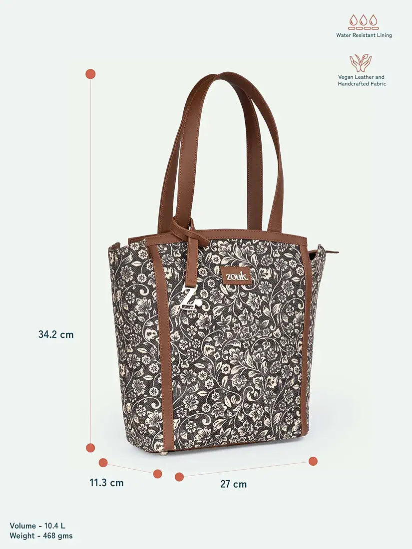 Zouk Adira Tote Jute Handbag for Women