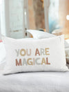 Sashaa World Magical Cushion/Pillow Cover For Living Room Sofa Colour White (Magical)
