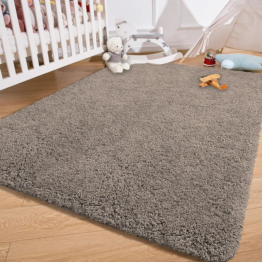 Luxe Home International Carpet Super Soft Anti Slip Vegas Rectangular Rugs Colour Taupe