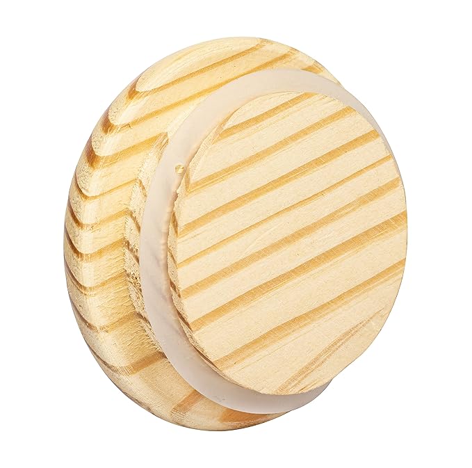 Femora Kitchen Storage Jars Embossed Glass Jar With Wooden Lid & Jute Chain Air Tight Jar | 1500 Ml