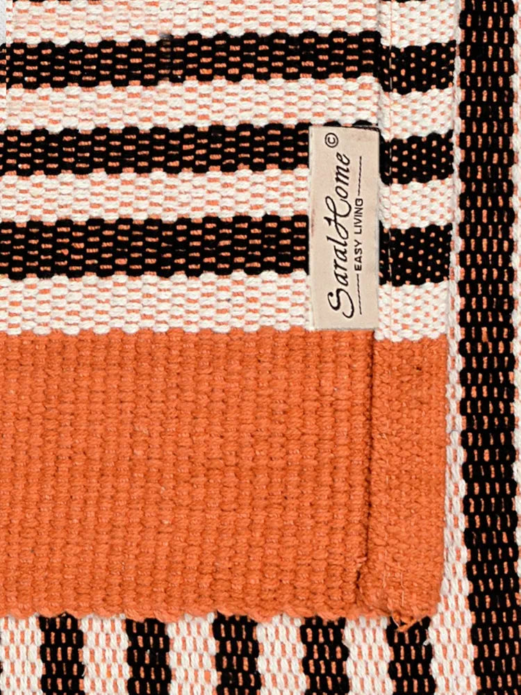 Saral Home Stripe Designer Soft Cotton Durable & Washable Multipurpose Runner