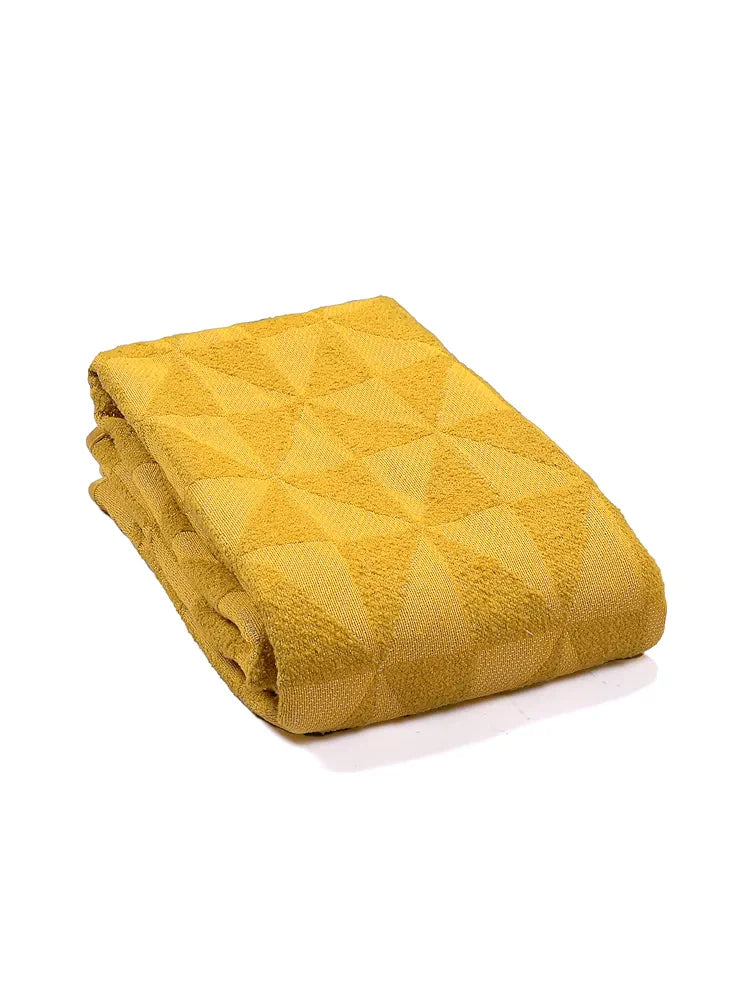 Saral Home Soft Microfiber 1 Seater Sofa Cover Throw Colour Yellow