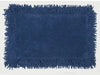 Saral Home Cotton Blue Shaggy Mat