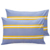 Huesland by Ahmedabad Cotton 144 TC Cotton Pillow Covers Set of 2 | Grey & Yellow