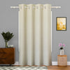 Kuber Industries Stylish Door Curtains for Living Room & Bedroom Web Net Colour Cream