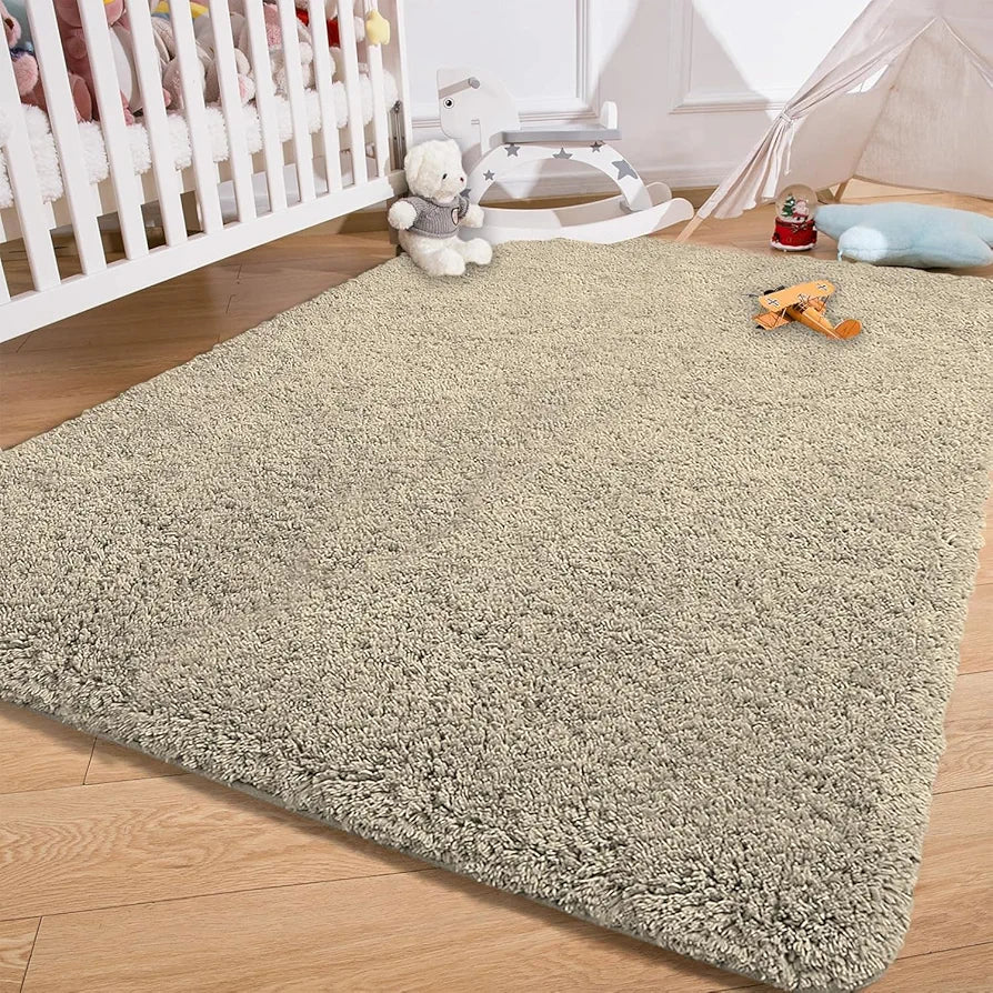 Luxe Home International Carpet Super Soft Anti Slip Vegas Rectangular Rugs 3X5 Feet Colour Beige