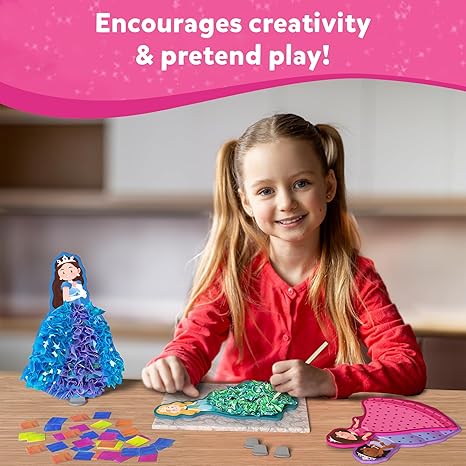 Skillmatics Art & Craft Activity Poke in Art Magical Princesses Mess Free Art for Kids