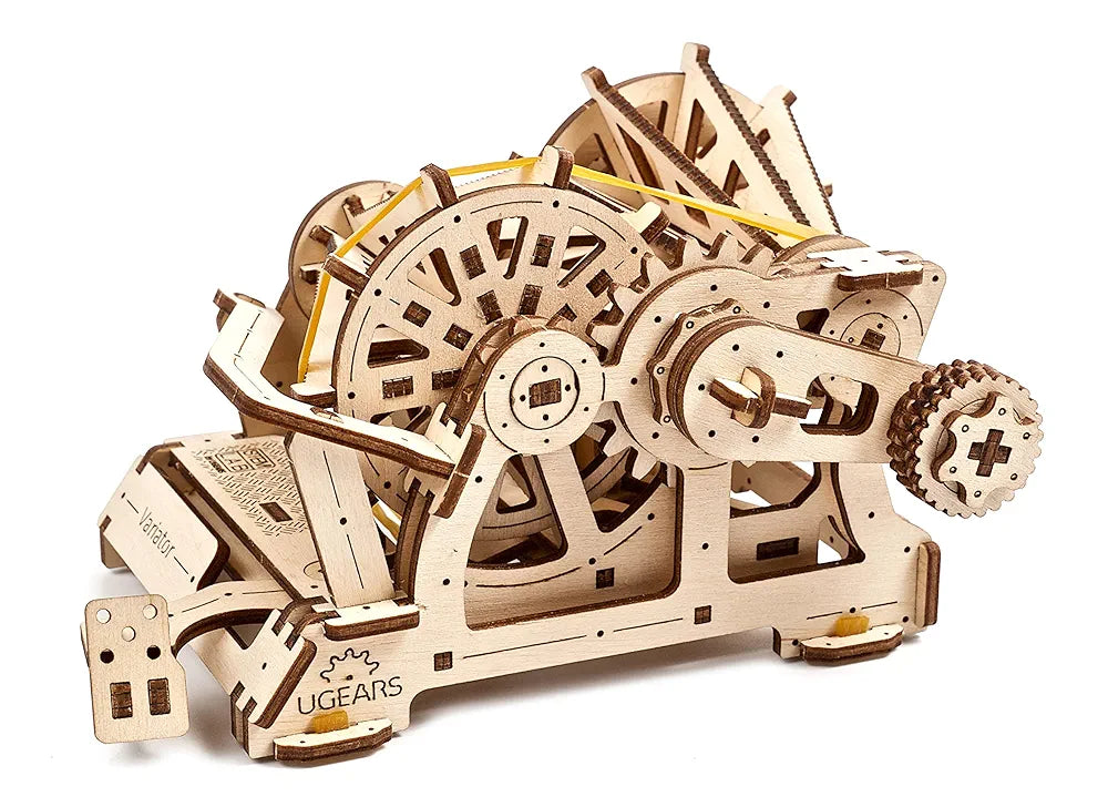 UGEARS STEM Variator Model Kit - Creative Wooden Model Kits for Adults, Teens and Children - DIY Mechanical Science Kit for Self Assembly - Unique Educational and Engineering 3D Puzzles with App