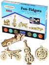 Funvention Fun Models DIY Miniature Mechanical Self Assembly Wooden Models- Set of 4
