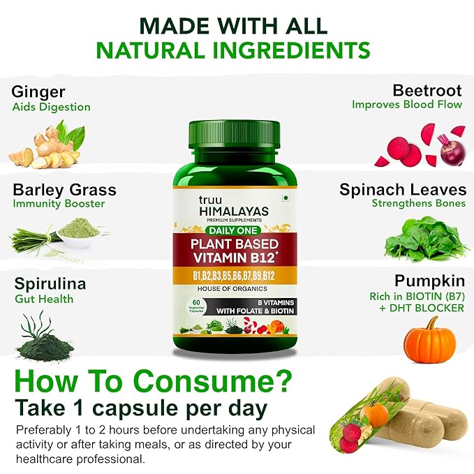 Truu Himalayas Plant Based Vitamin B12 - 60 caps