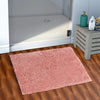 Aerohaven Glorious Super Soft Microfiber Solid Anti Slip Stone Wash Bathmat Peach Colour