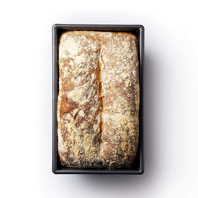 MasterClass 1 lb Loaf Tin for ThinKitchen PFOA Non Stick Robust 1 mm Carbon Steel Small Bread Pan, Grey