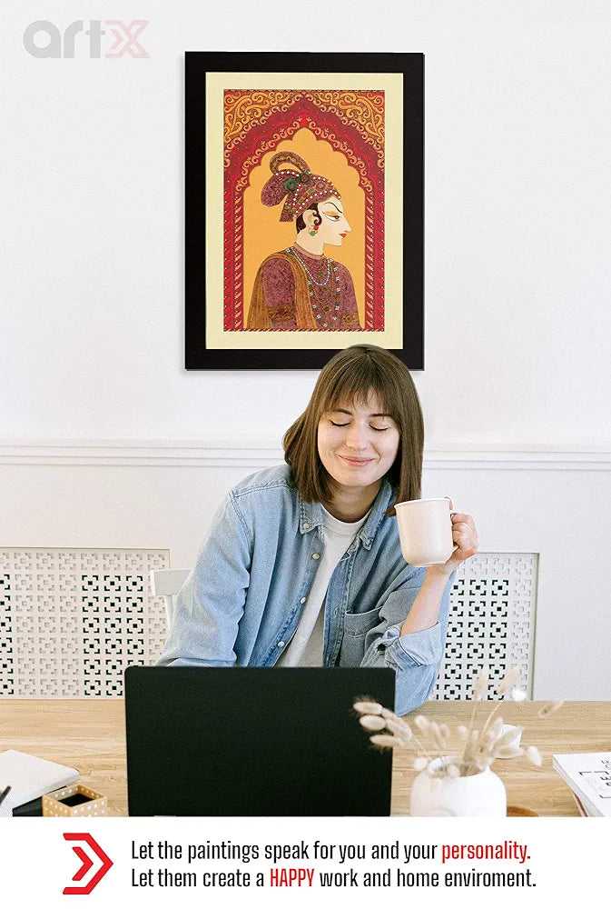 ArtX Paper Premium Rajasthani Banna Wall Art Painting