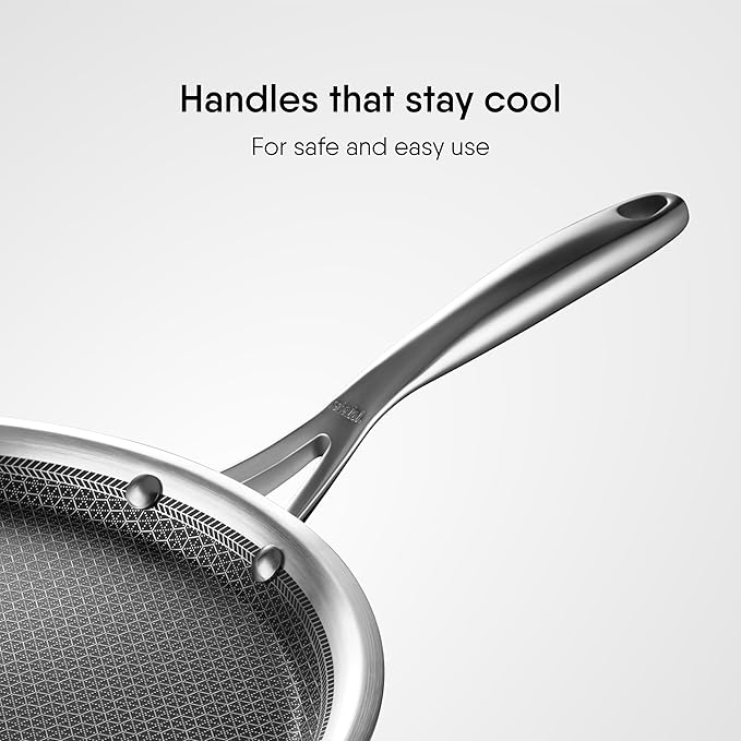 Stahl Artisan Hybrid Triply Dosa Tawa, Dosa Tawa with Induction Base 32 cm - 1300 gms