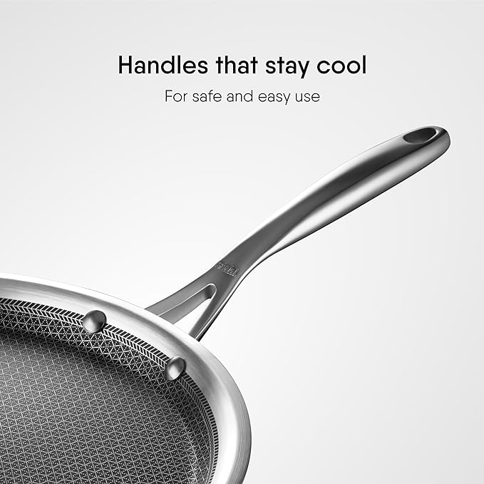 Stahl Artisan Hybrid Triply Dosa Tawa | Dosa Tawa With Induction Base | Non Stick Pan | Stainless Steel Scratch Resistant | 30 Cm