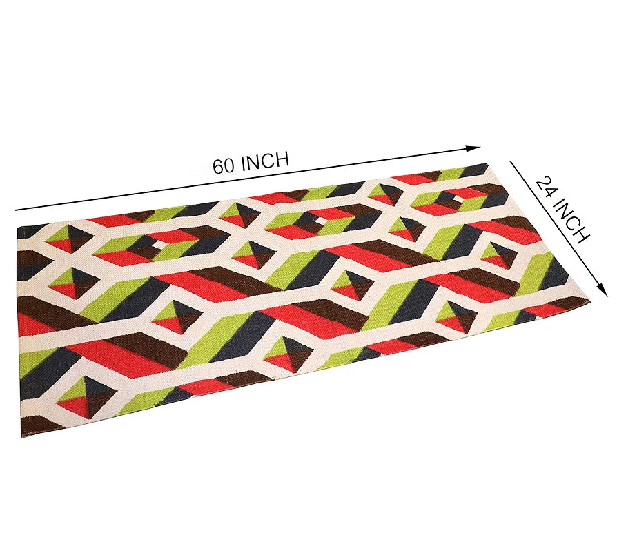 The Home Talk Handmade Cotton Carpet Printed Mats Area Rugs