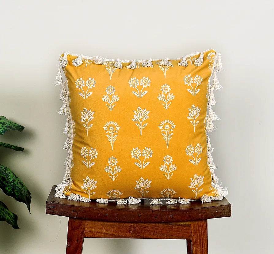 Ishro Home Premium Cushion Cover Colour Tulip Mustard