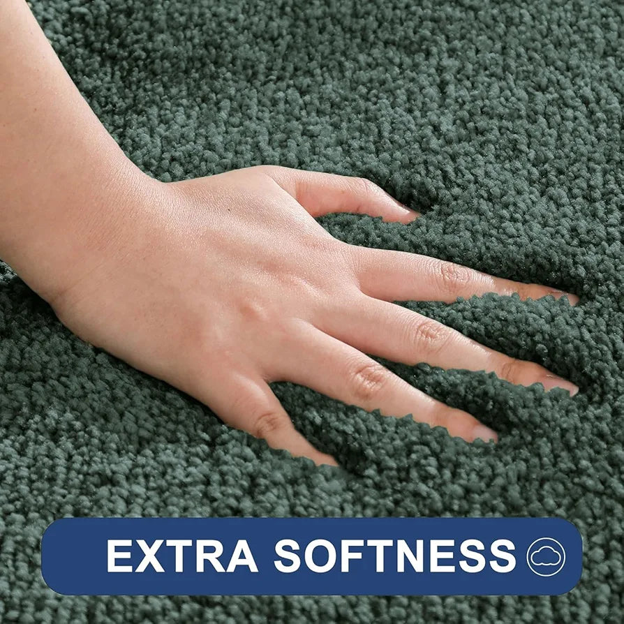 Luxe Home International Microfibre Rectangular Bath mat Super Soft Anti Skid Newman Mats For Bathroom Colour Taupe