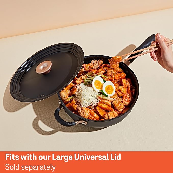 Meyer Accent Series Hard Anodized + Non-stick Chef's Pan 4.5 Liters Matte Black