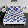 Kuber Industries Double Bedsheet with 2 Pillow Covers Cotton Double Bed Sheet Set Patta Double Bedsheet Blue