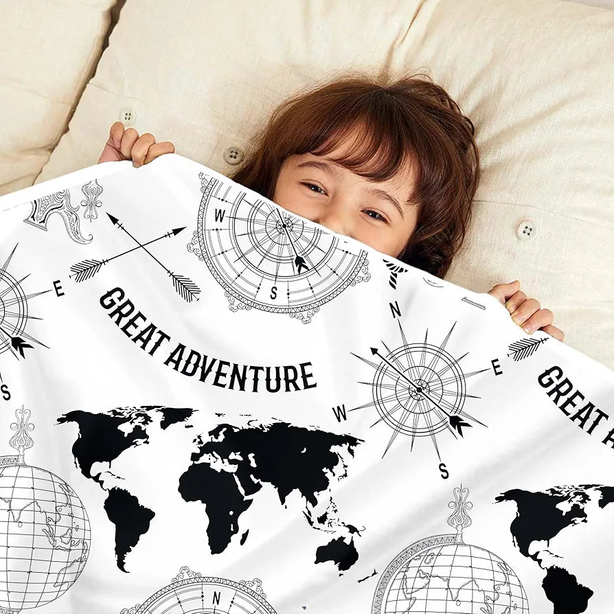 Divine Casa 120 GSM Microfiber Reversible Kids Single Bed Comforter Ultra-Soft Toddler Blanket Colour Stonewash Grey