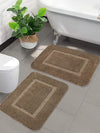 Saral Home Good Morning Mat Colour Beige (Pack of 2)