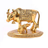 Jaipur Ace Kamdhenu Cow With Calf Statue Standard Size Golden kamdhenu