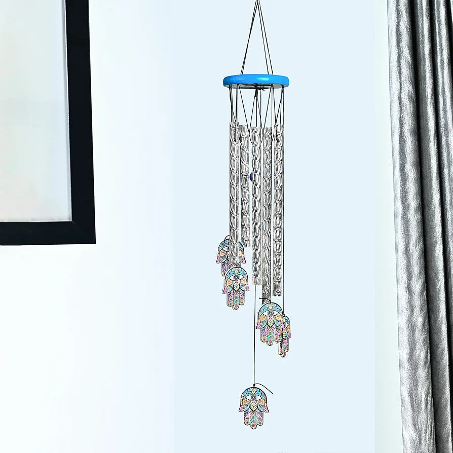 Zaicus Hamsa Hand Wind Chime 23-Inch Wind Chime-014