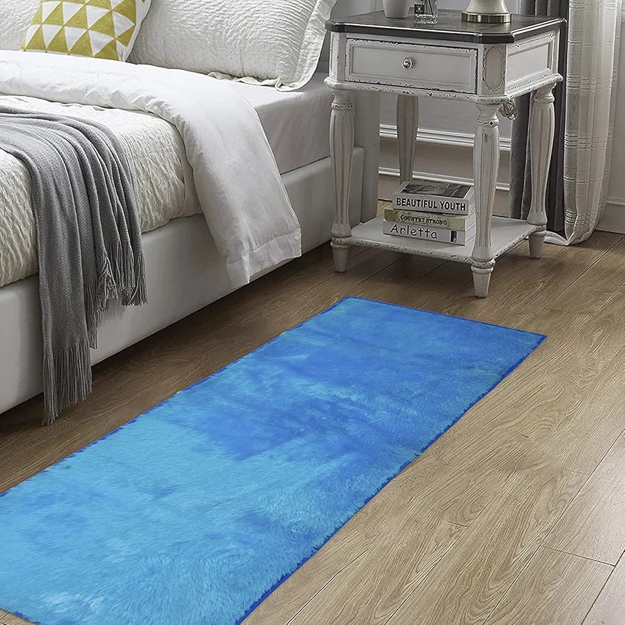 Kuber Industries Velvet Bedside Runner Home Floor Décor Rugs For Living Dinning Office Bedroom