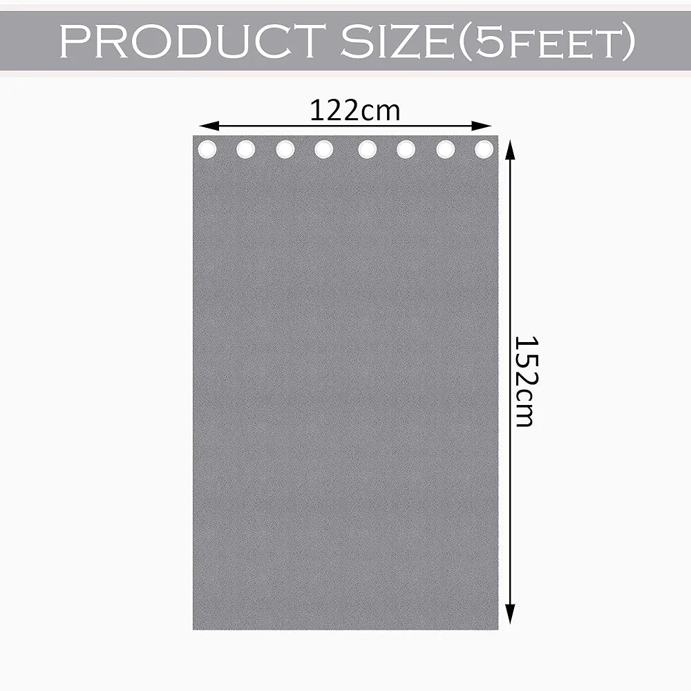 Kuber Industries Stylish Window Curtains for Living Room & Bedroom Web Net Grey Colour
