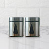 Femora Kitchen Storage Jars Steel Finish With See Through Window Jar | 700 Ml | Pack of 2 | Silver