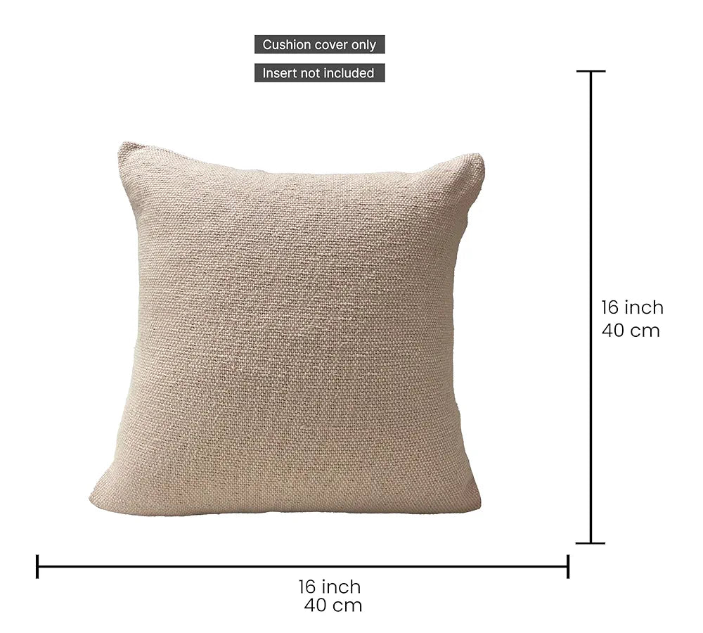 Sajavat Home Cotton Cushion Cover Colour Beige