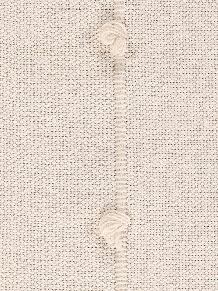 Sashaa World Cotton Throw Bedcover Super Soft & Breathable Colour Natural/Cream