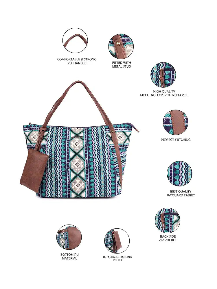 Astrid Women Tote Bag Blue