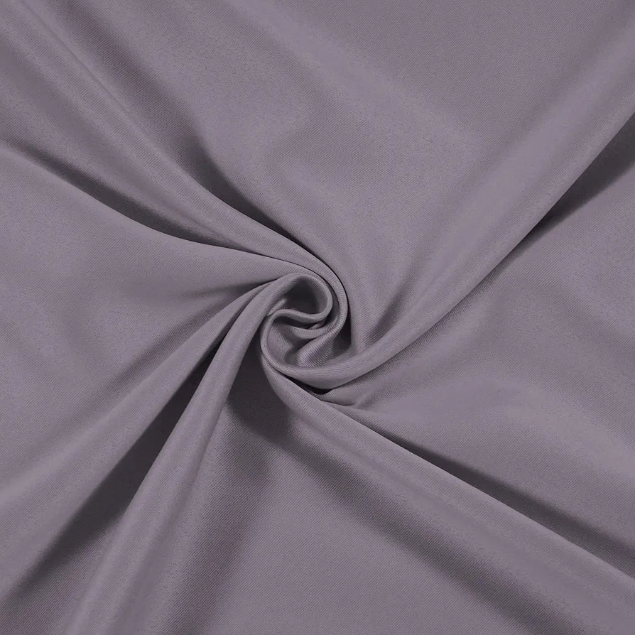 Cloth Fusion Blackout Door Curtains 9 Feet Long Set of 2 Lilac Colour
