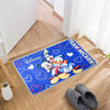 Kuber Industries Disney Team Mickey Door Mat For Living Room Blue Colour