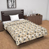 Divine Casa 100% Cotton Single Bed Dohar Ultra-Soft AC Blanket Lightweight Reversible Quilt Colour Ivory & Sunflower Yellow