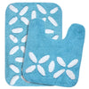 Saral Home Cotton Bathmat with Contour mat Colour Turquoise