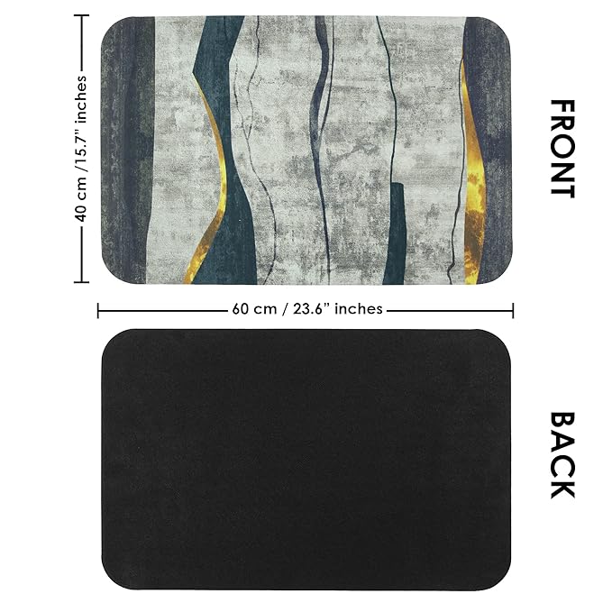 Story@Home Bathroom Mat Aqua Collection Door Mat Anti-Slip Bath Mat Grey Colour