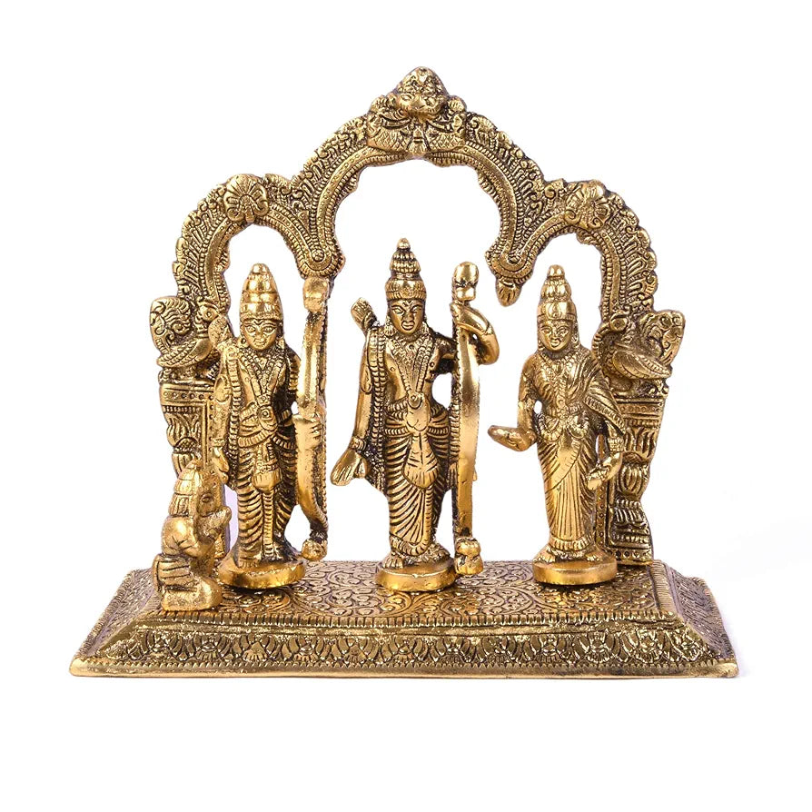 Jaipur Ace Metal Ram Darbar Murti Lord Ram Sita Laxman Hanuman Idol