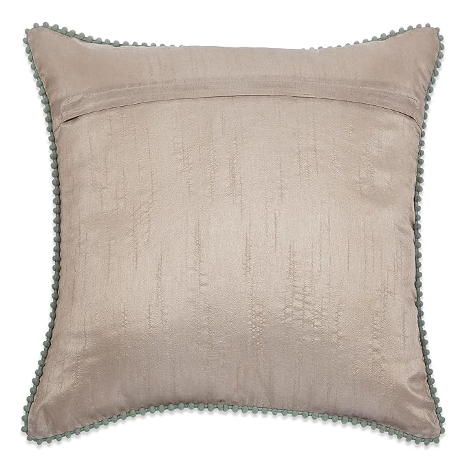 Haus & kinder Decorative Embroidered Cushion Cover  | Colour Lone Flower