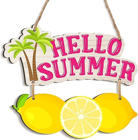 Angel Infinite Hello Summer Wooden Wall Hanging Wall Hanger For Homedecor Wall Art