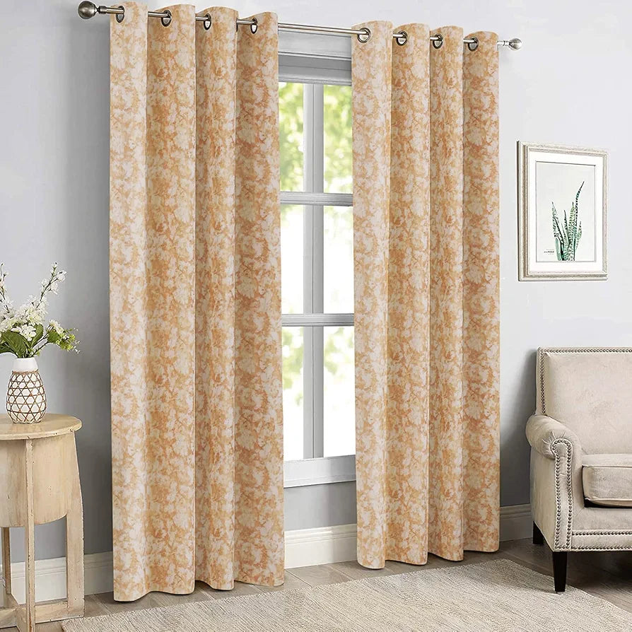 Cloth Fusion Velvet Grommet Door Opaque Curtain 7 Feet Set Of 2 248 OFF White Colour
