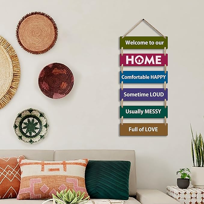 Sehaz Artworks Wooden Wall Hangings Home Décor Items Home Decoration Items for Living Room - 6-0049