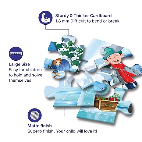 The Puzzl Co - Set of 2 Jigsaw Puzzles 60 Pcs Each Educational Puzzle Games for Boys Girls